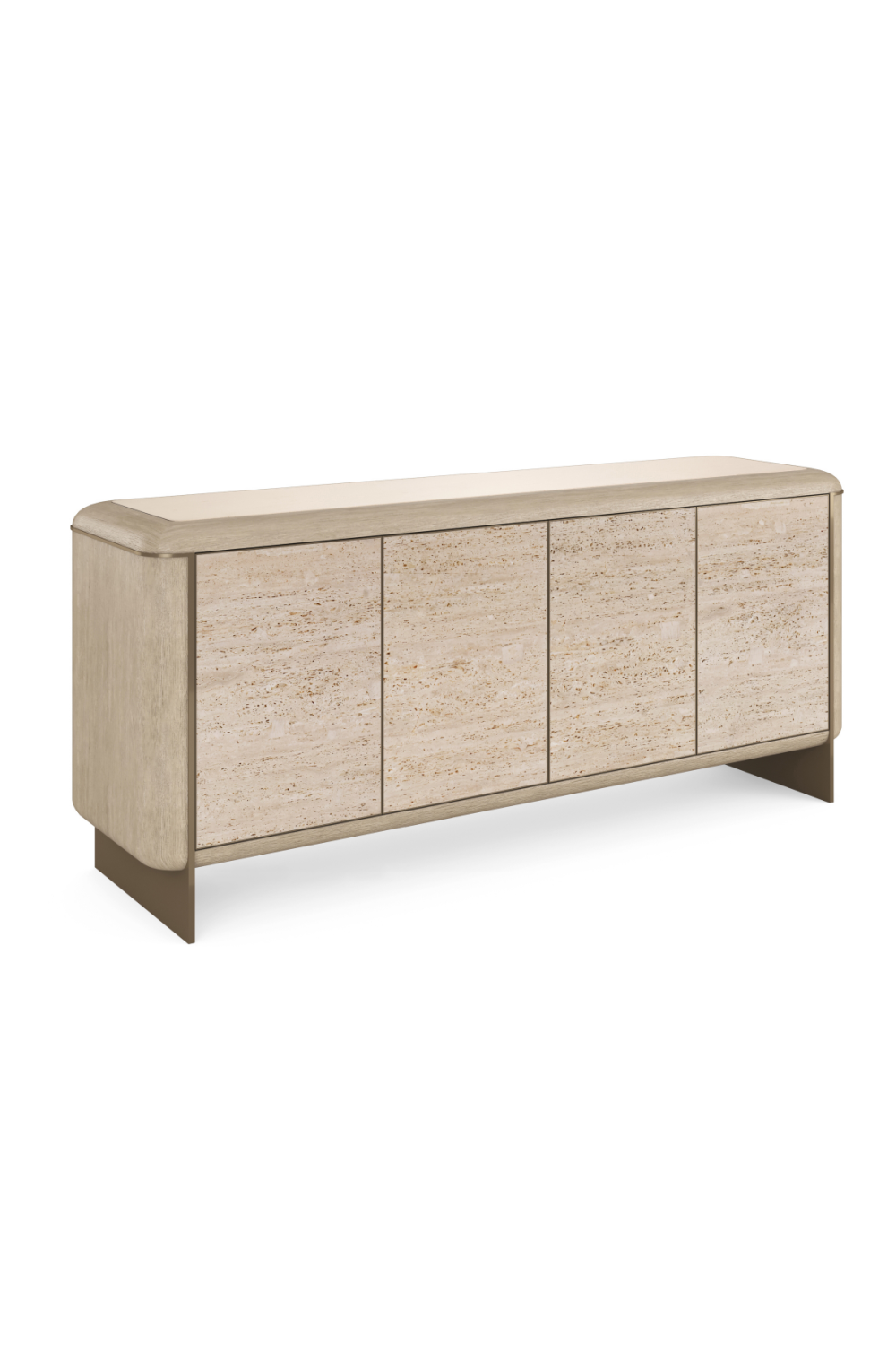 Travertine 4-Door Sideboard | Caracole Mojave | Caracole.eu.com