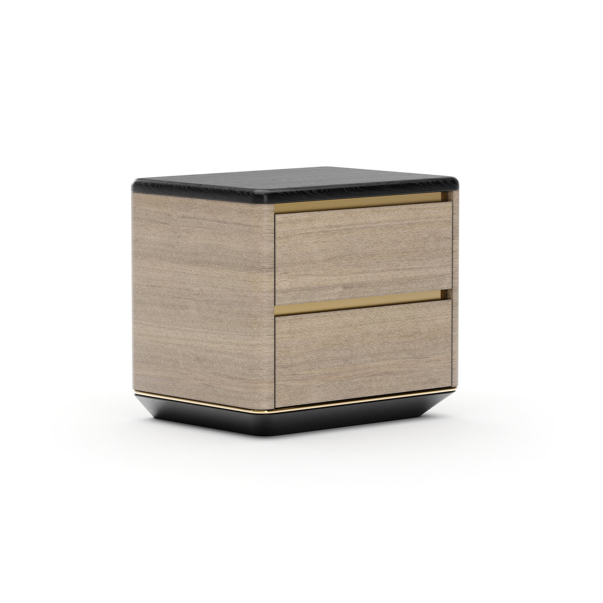Chocolate 2-Drawer Nightstand | Caracole Madera Plinth
