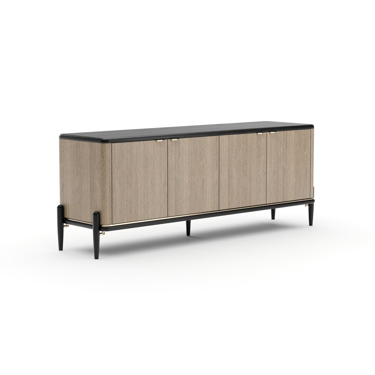 Chocolate 4-Door Sideboard | Caracole Madera