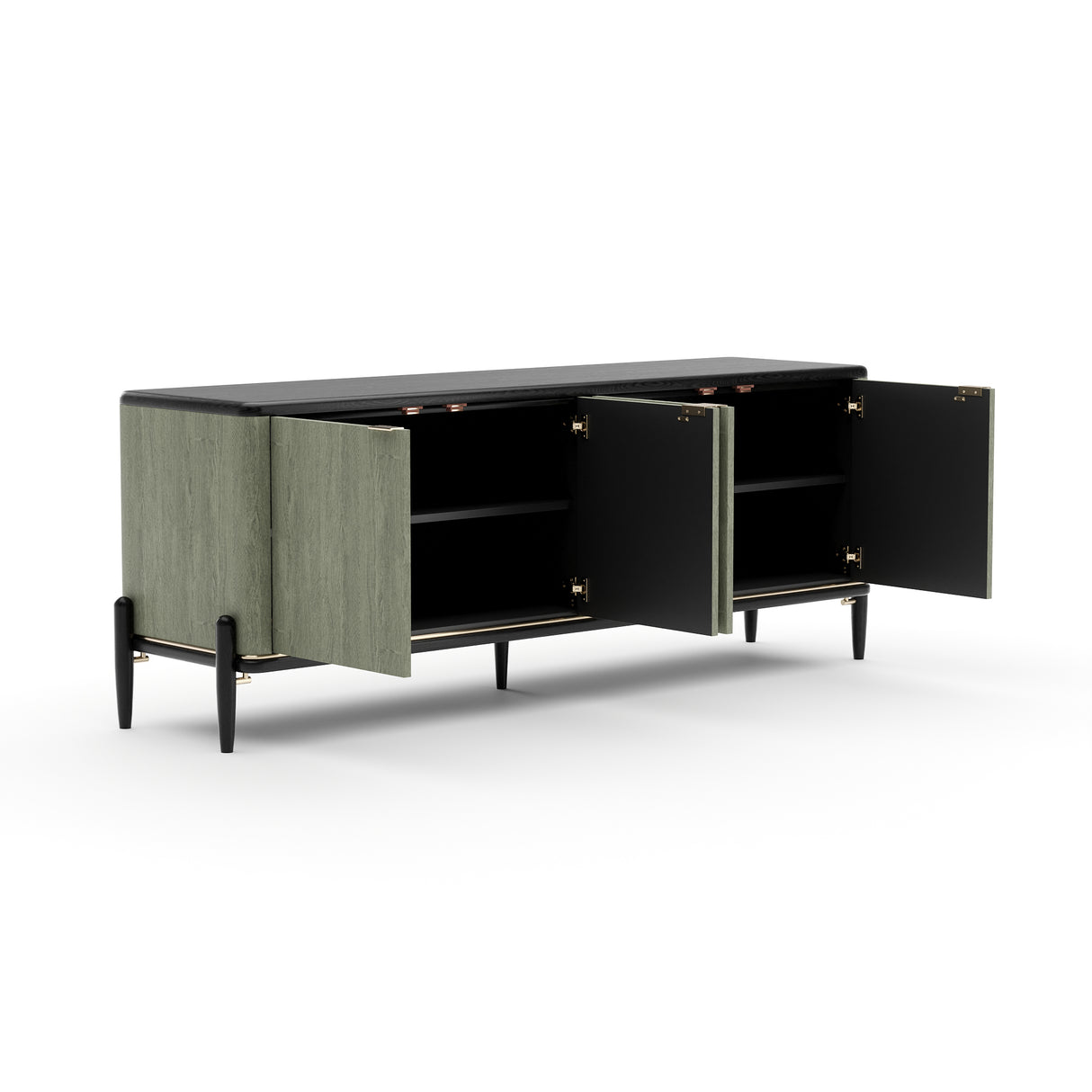 Walnut top 4-Door Sideboard | Caracole Madera