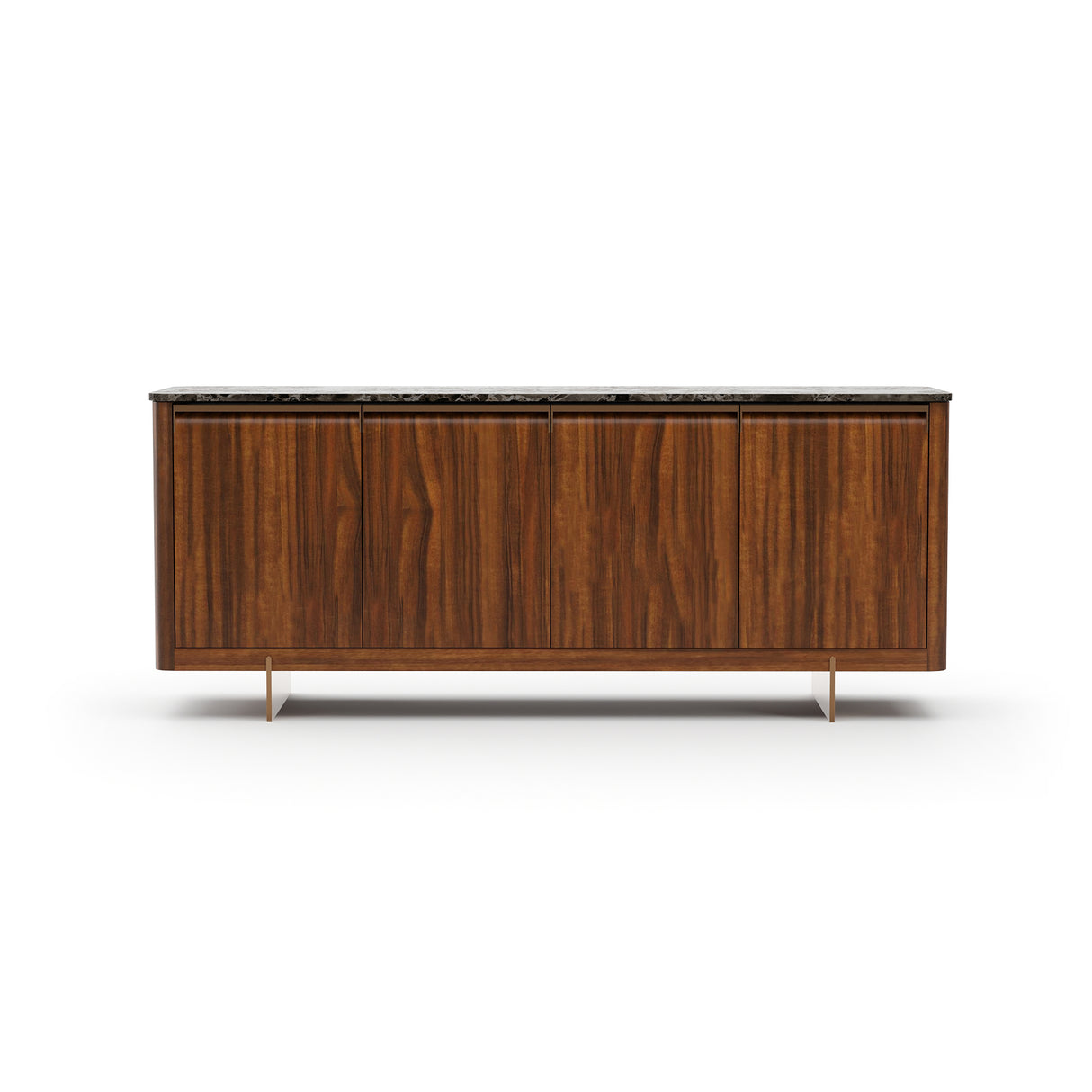 Stone top 4-Door Sideboard | Caracole Altura