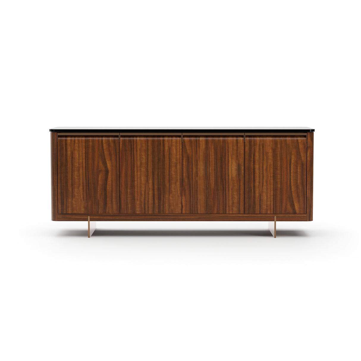 Glass top 4-Door Sideboard | Caracole Altura