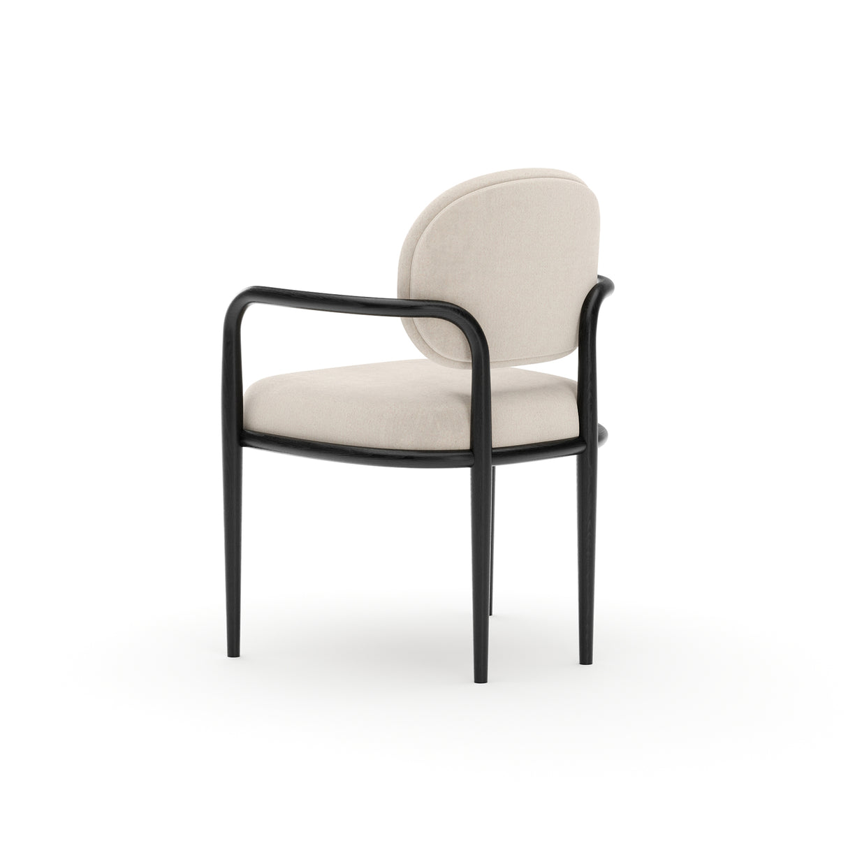 Upholstered Walnut Dining Armchair | Caracole Madera