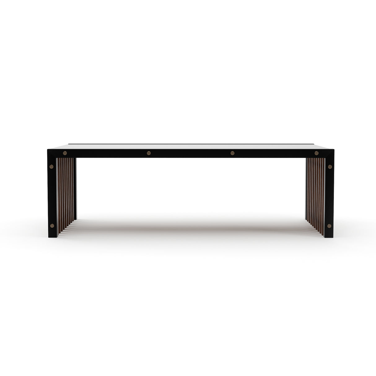 Dark Layered Coffee Table | Caracole Pinstripe