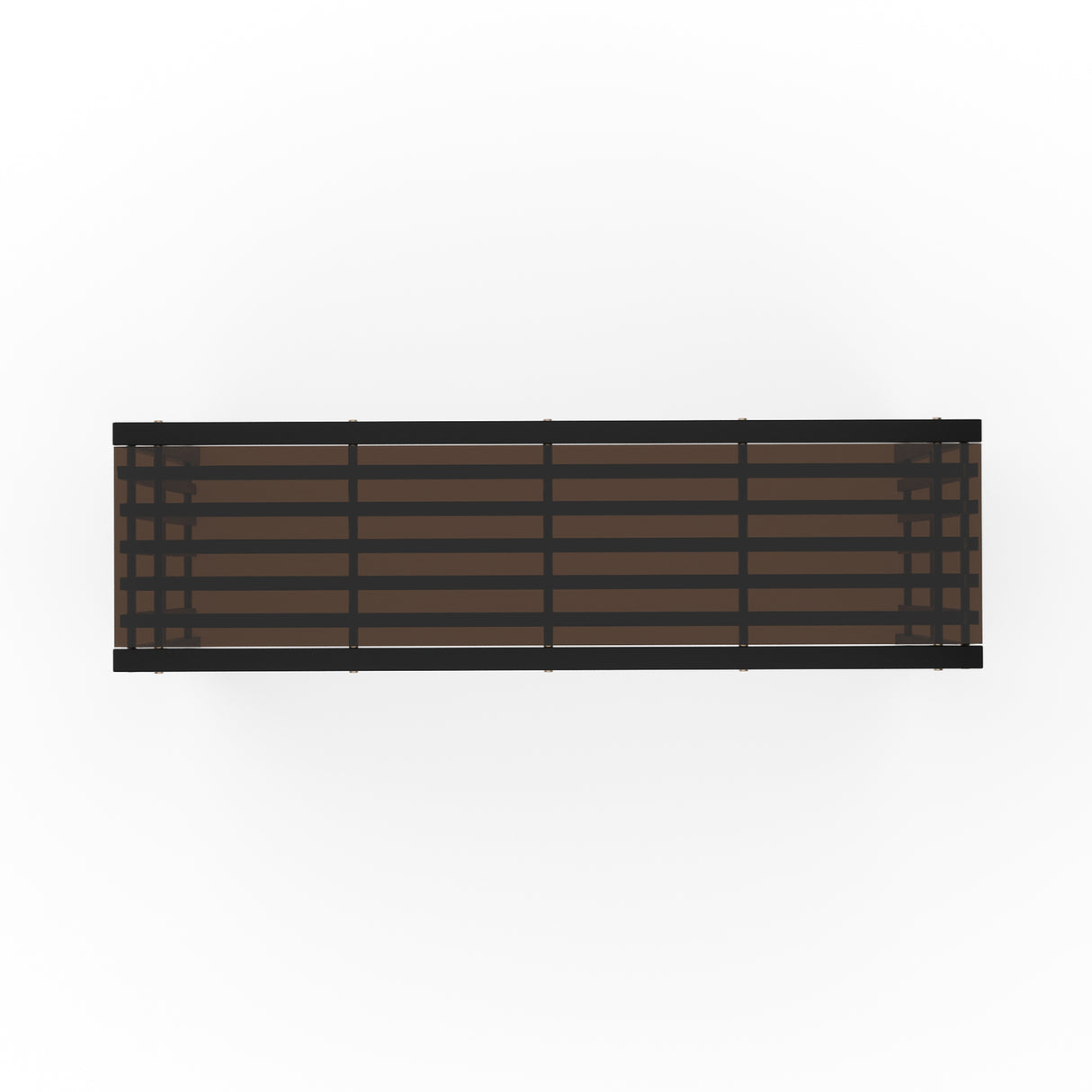 Dark Chocolate Console Table | Caracole Pinstripe