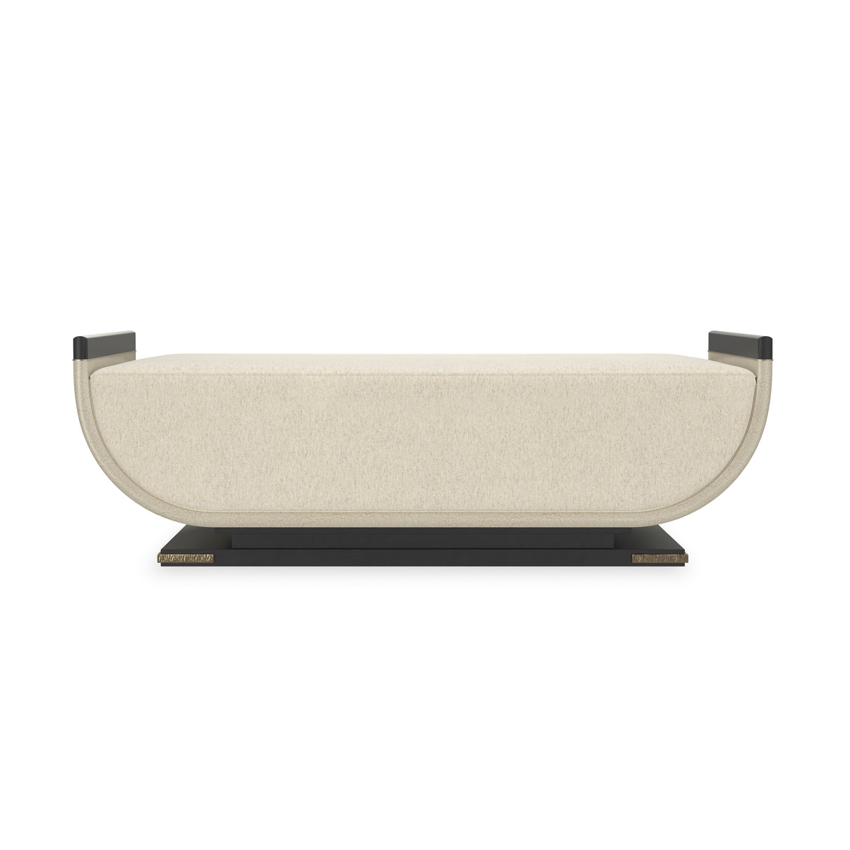 Upholstered Curved Bench | Caracole Crete