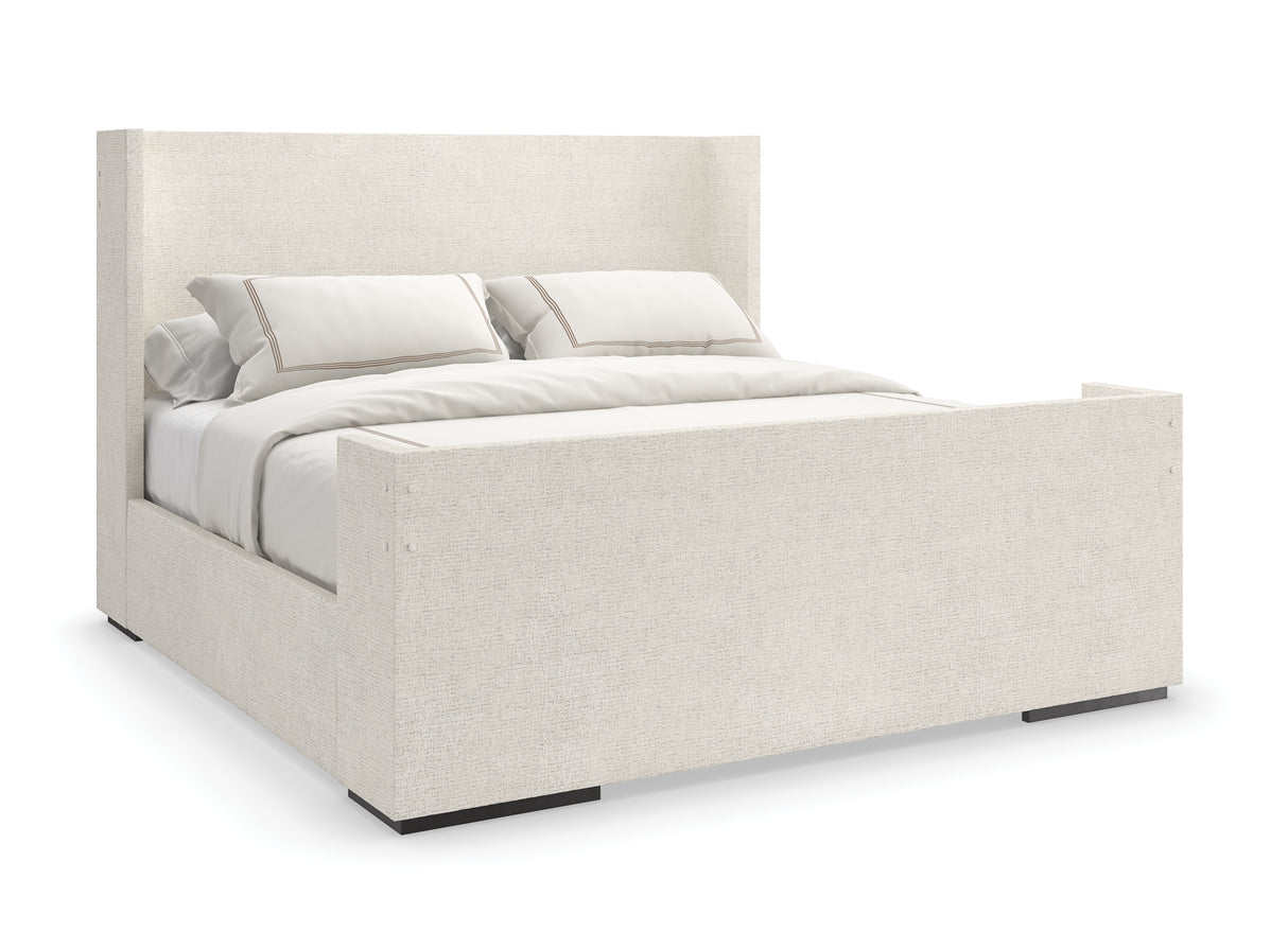 Upholstered King and Queen Bed | Caracole Shelter Me