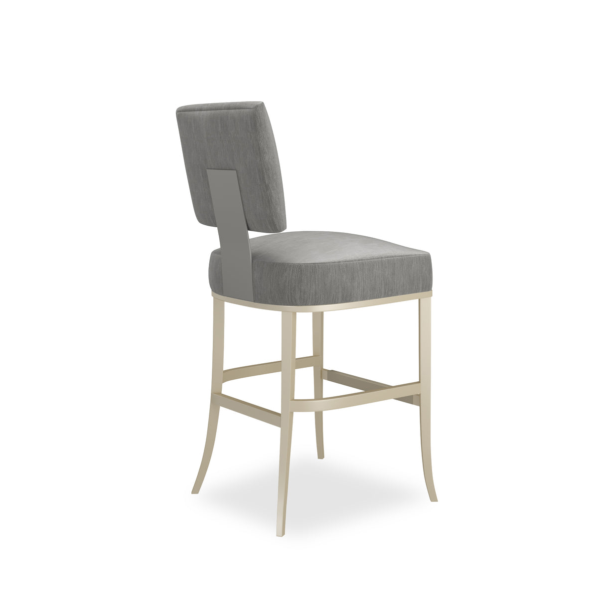 Gray Soft Silver Counter Stool | Caracole Reserved Seating
