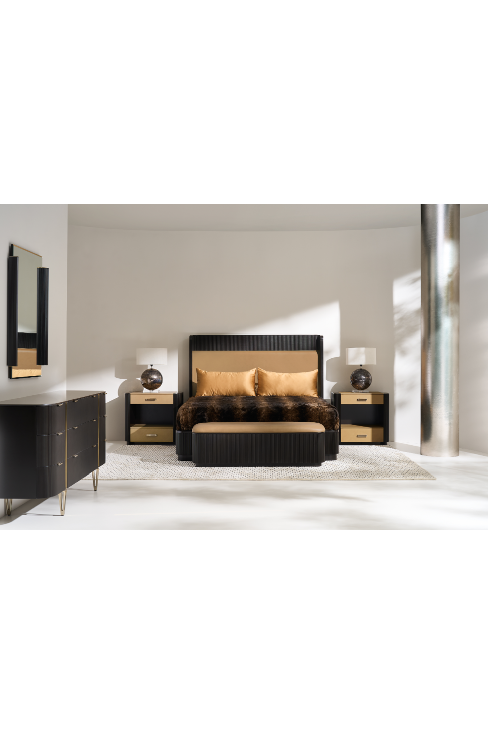 Dark Brown Reeded Dresser | Caracole Love At First Sight | Caracole.com