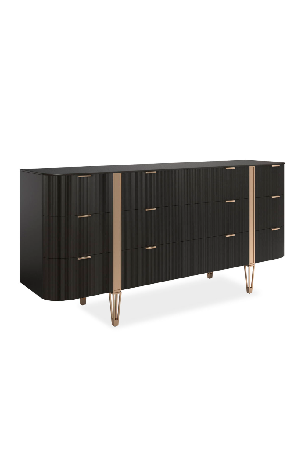 Dark Brown Reeded Dresser | Caracole Love At First Sight | Caracole.com