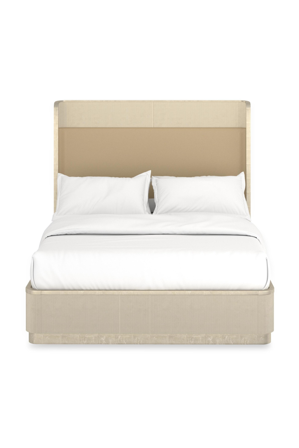 Gold Trim Reeded Queen Bed | Caracole Faill In Love | Caracole.eu.com