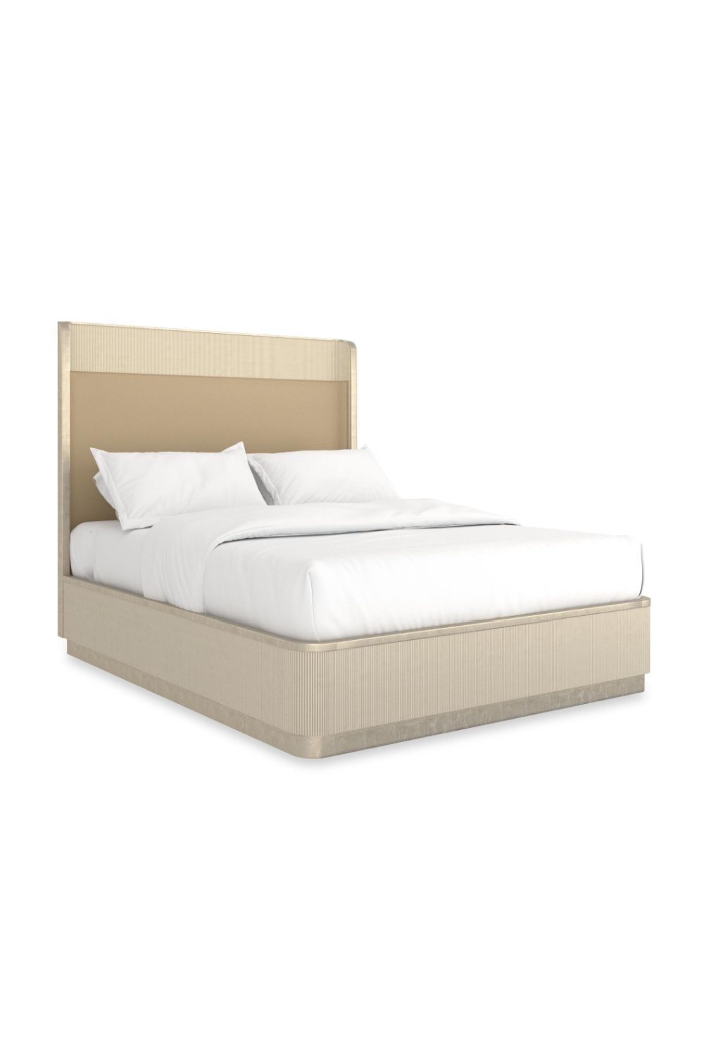 Gold Trim Reeded Queen Bed | Caracole Faill In Love | Caracole.eu.com