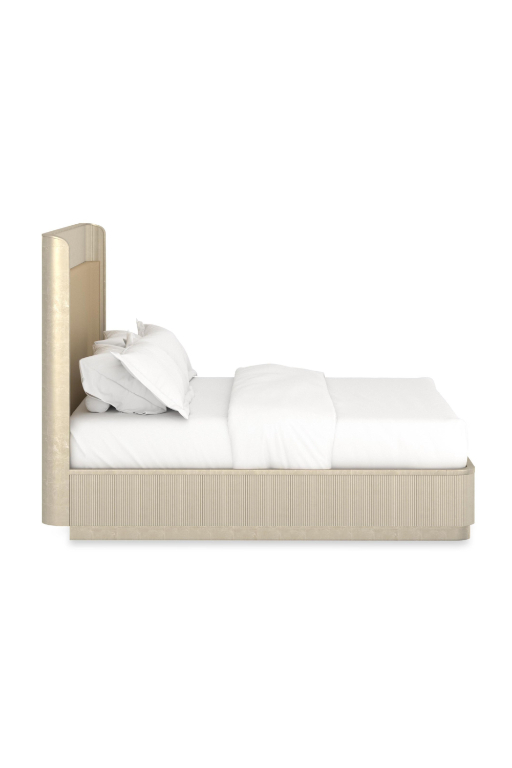 Gold Trim Reeded Queen Bed | Caracole Faill In Love | Caracole.eu.com
