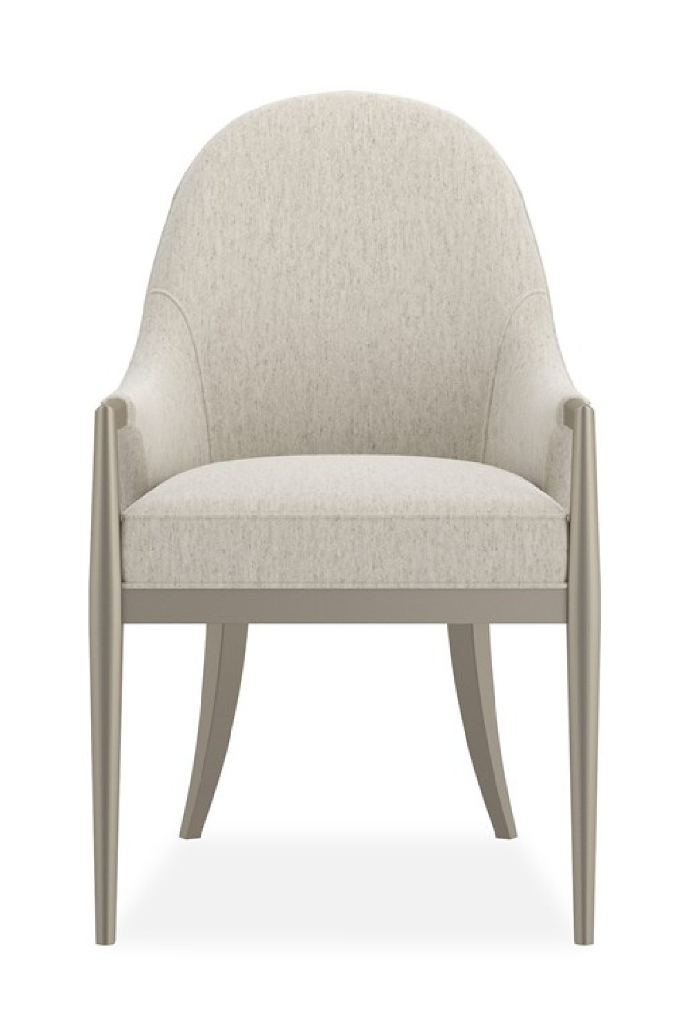 White Arched-Back Dining Armchair | Caracole Natural Choice | Caracole.eu.com