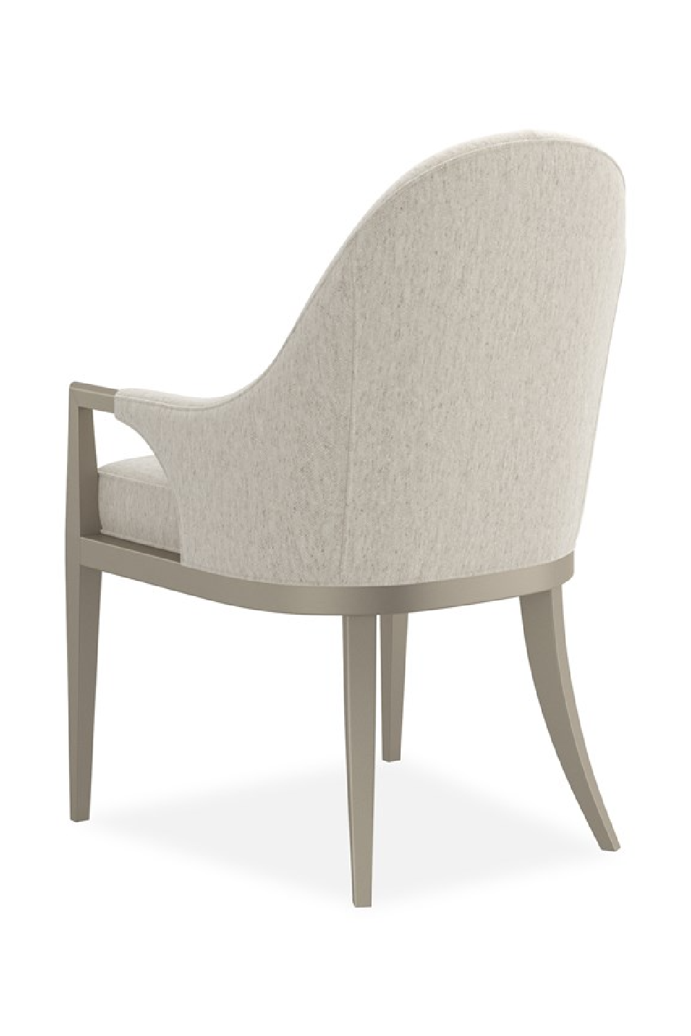 White Arched-Back Dining Armchair | Caracole Natural Choice | Caracole.eu.com
