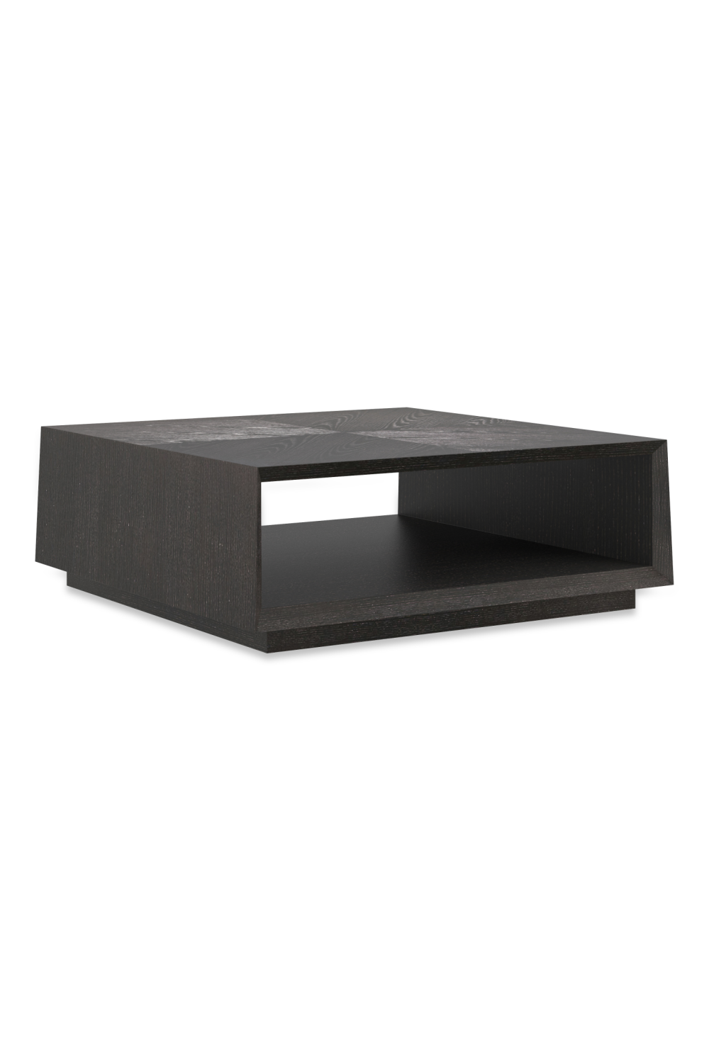 Black Ash Square Coffee Table | Caracole Boxcar | Caracole.eu.com