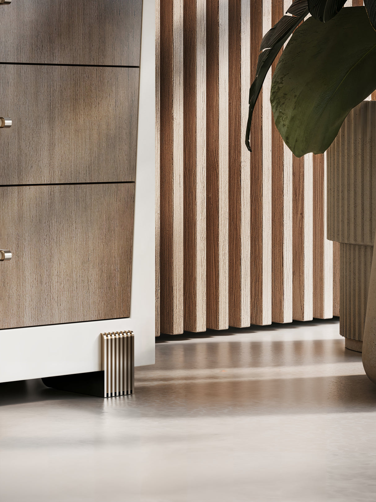 Smoked Bronze Glass Dresser | Caracole Counter Balance