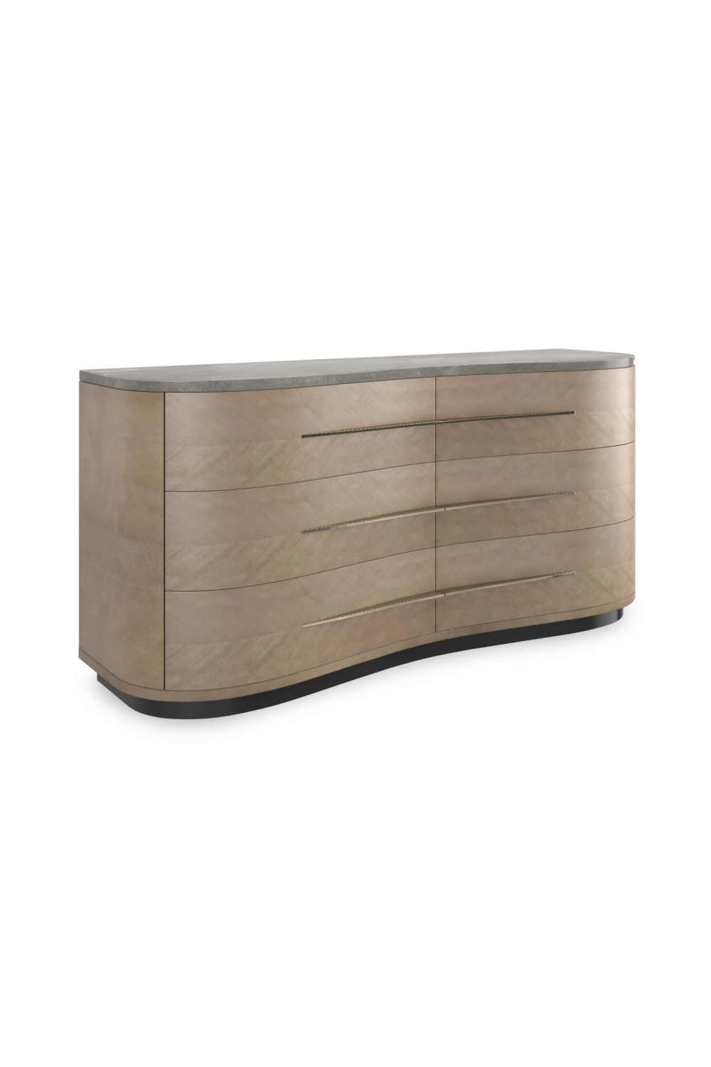 Gray Marble Top 6-Drawer Dresser | Caracole Roam | Caracole.eu.com
