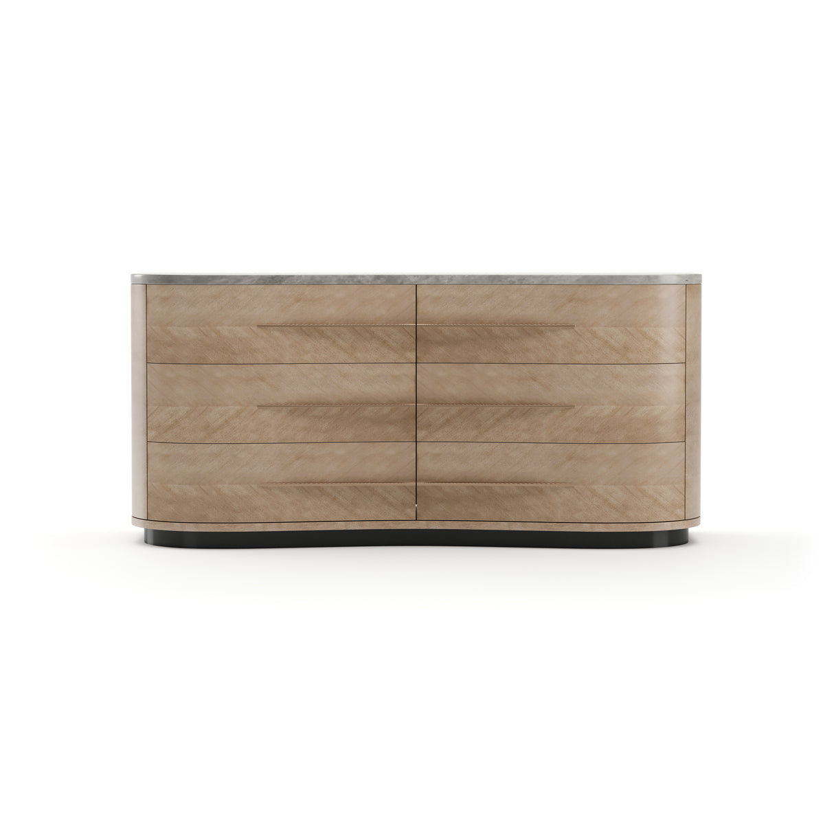 Gray Marble Top 6-Drawer Dresser | Caracole Roam