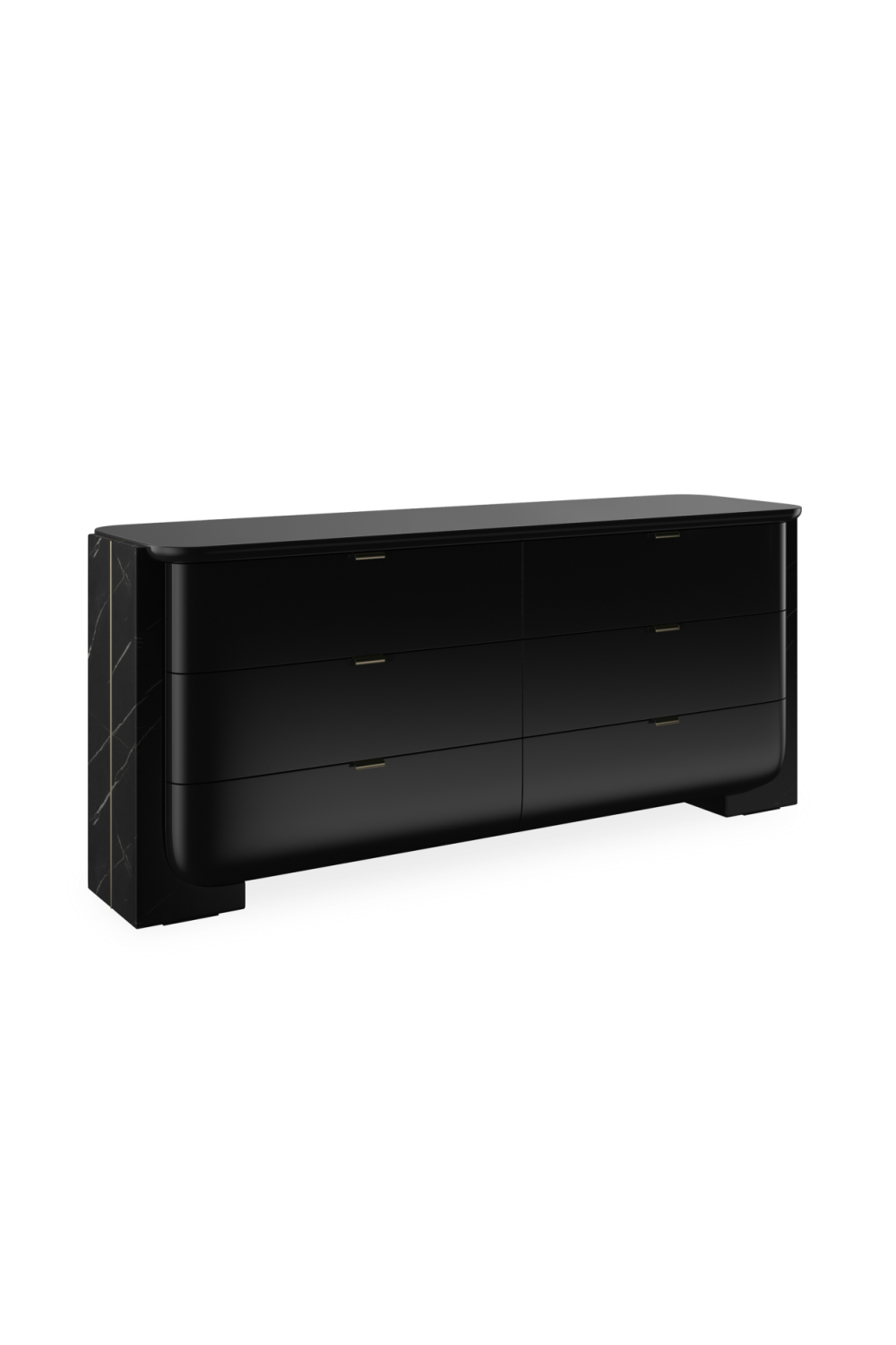 Black 6-Drawer Dresser | Caracole Overlap | Caracole.eu.com