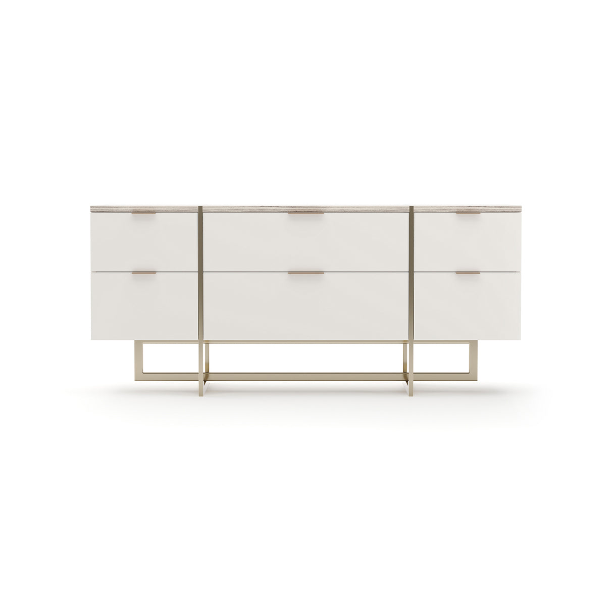 White 6-Drawer Dresser | Caracole Wish You Were Here