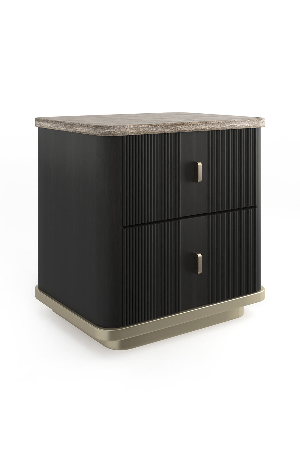 Ash Wood 2-Drawer Nightstand S | Caracole Rhythm | Caracole.eu.com