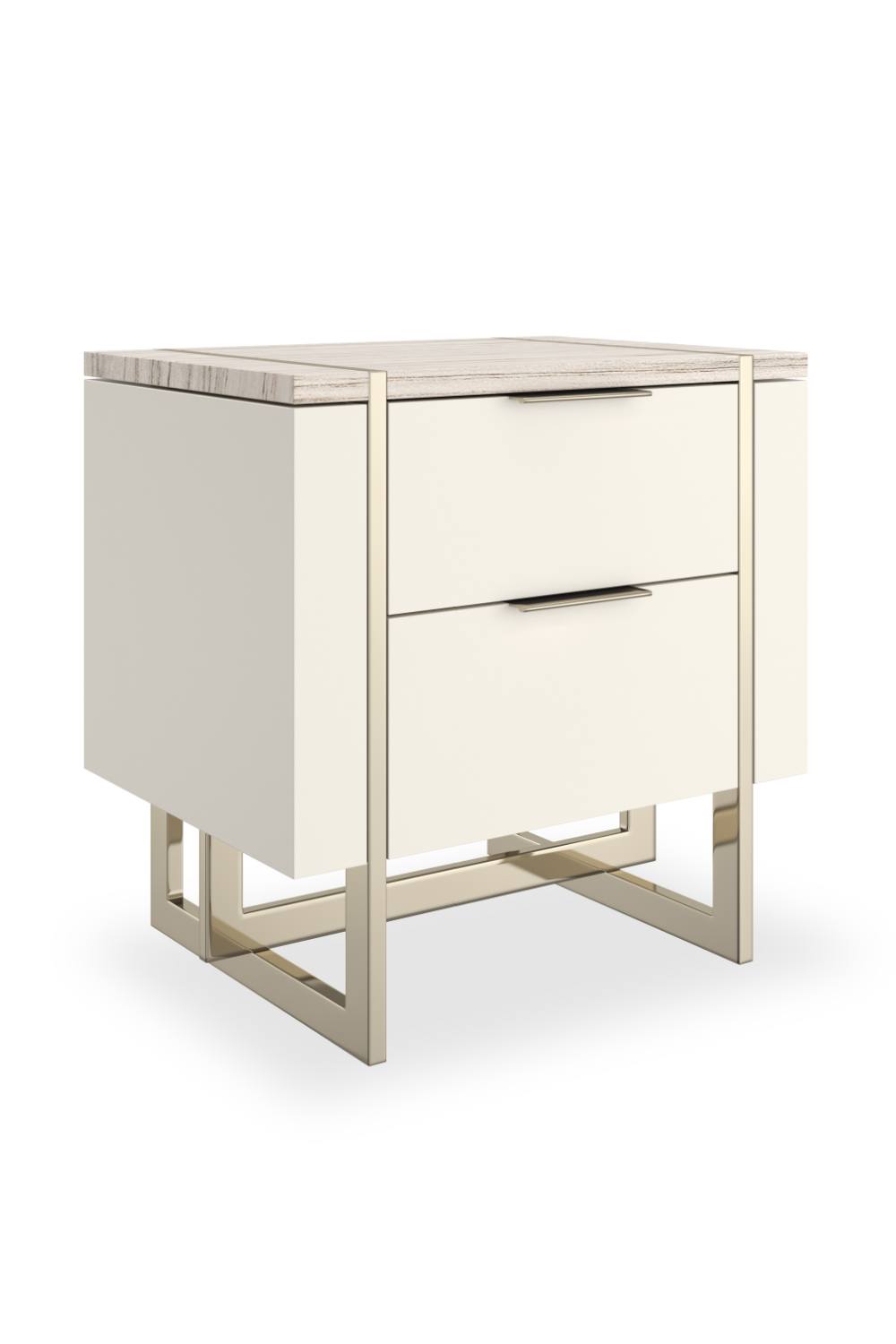 White 3-Drawer Nightstand | Caracole Wish You Were Here | Caracole.eu.com