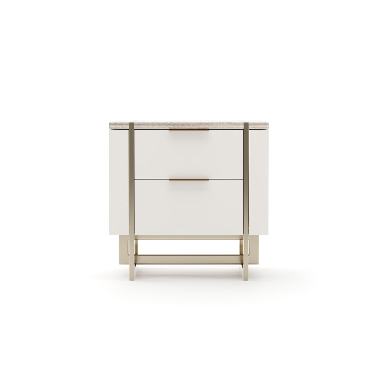 White 3-Drawer Nightstand | Caracole Wish You Were Here