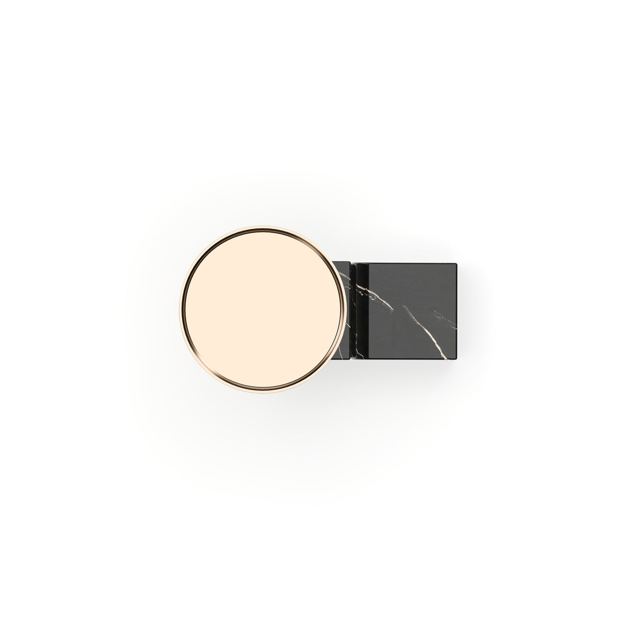 Black Marble Base Nightstand | Caracole Overlap