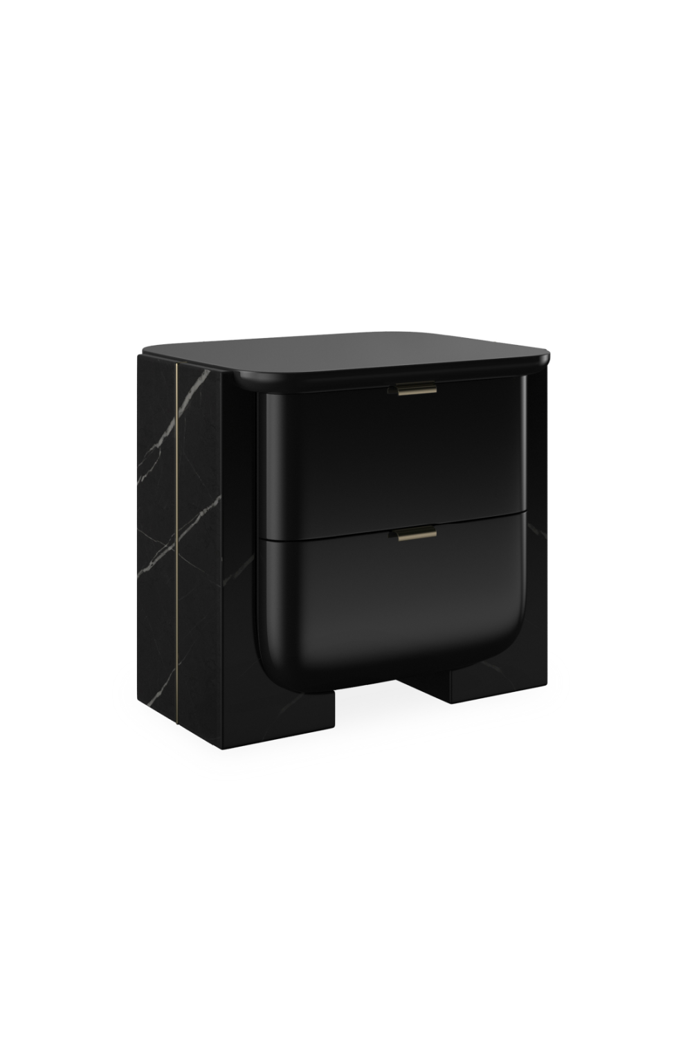 Blacck 2-Drawer Nighstand | Caracole Overlap | Caracole.eu.com