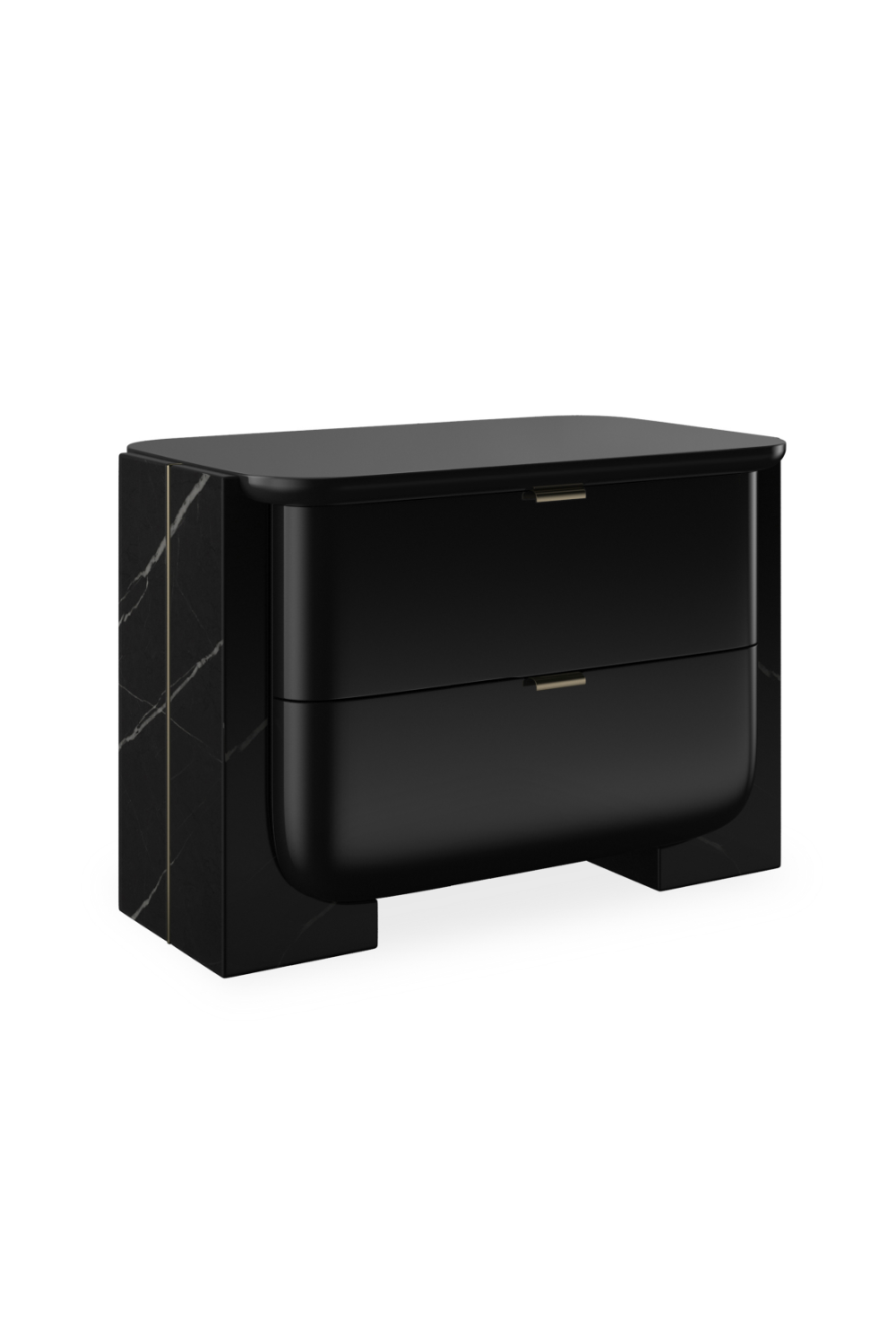 Blacck 2-Drawer Nighstand | Caracole Overlap | Caracole.eu.com