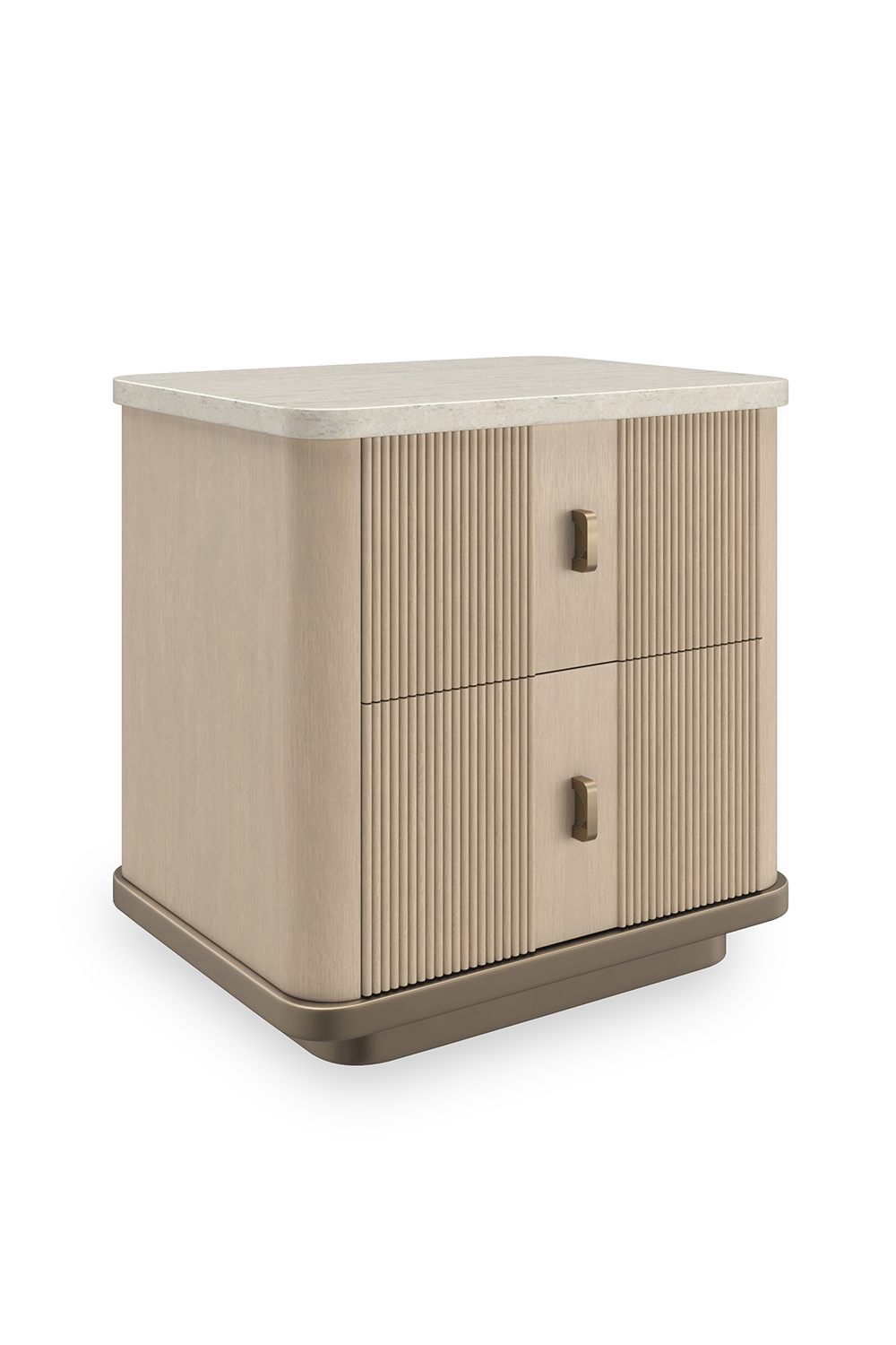 Ash Wood 2-Drawer Nightstand S | Caracole Rhythm | Caracole.eu.com
