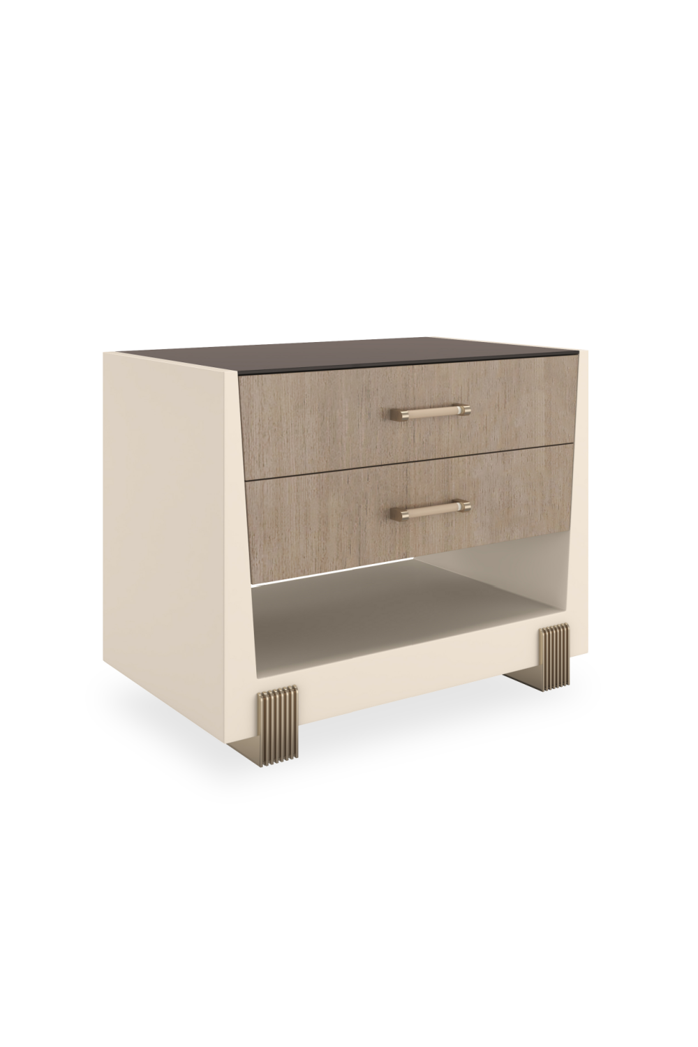 Beech Wood 2-Drawer Nightstand | Caracole Counter Balance | Caracole.eu.com