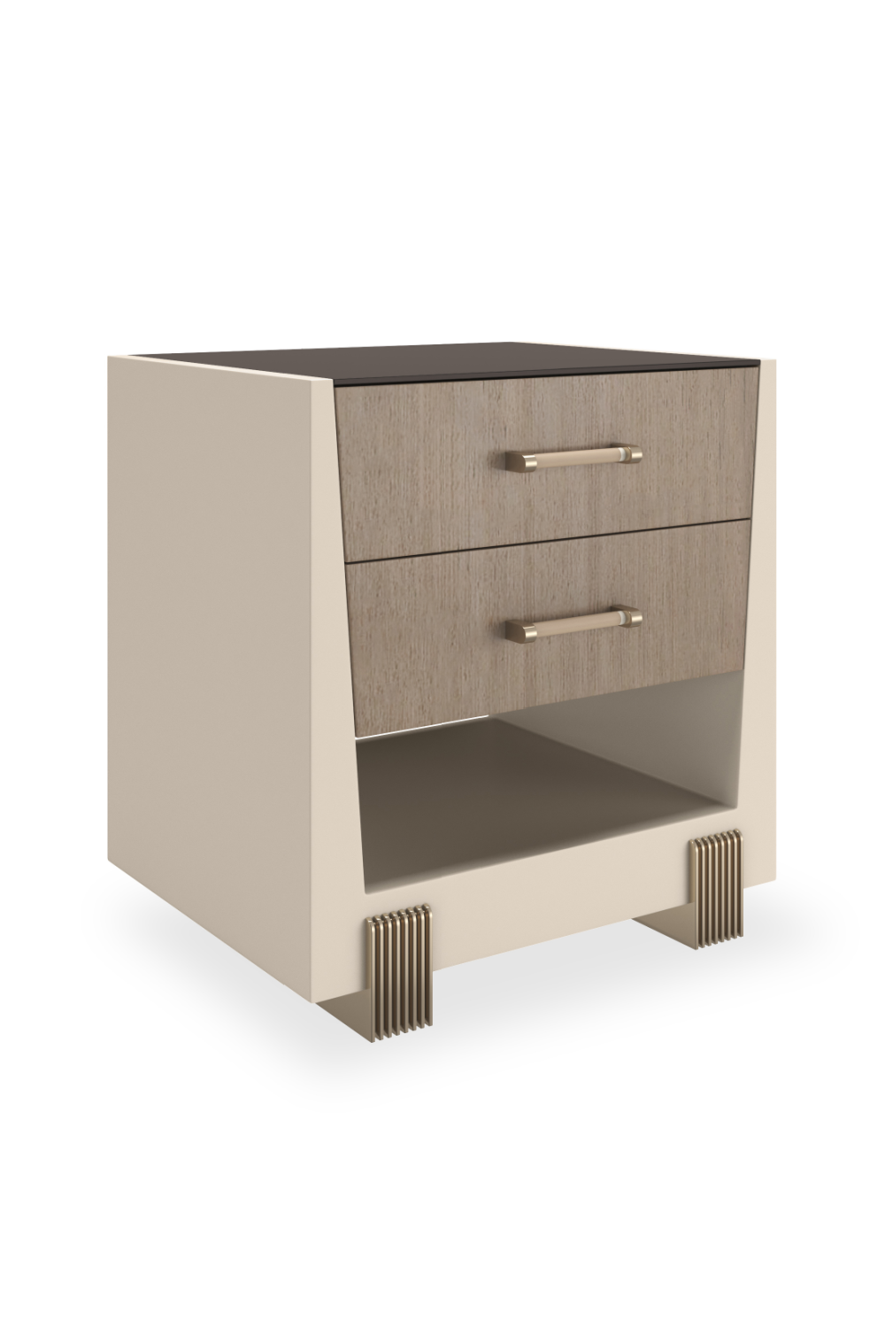 Beech Wood 2-Drawer Nightstand | Caracole Counter Balance | Caracole.eu.com