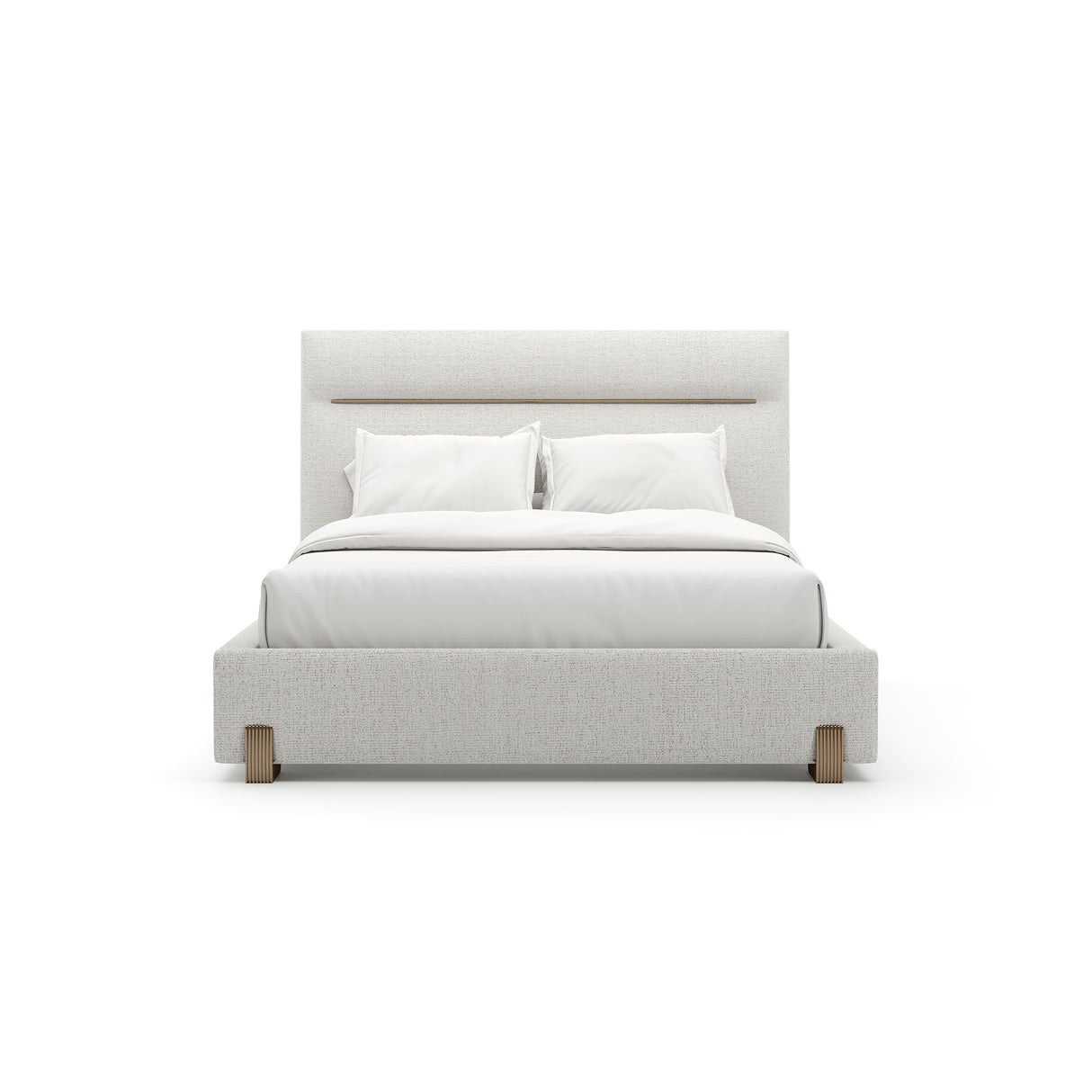 White Woven Queen Bed | Caracole Counter Balance