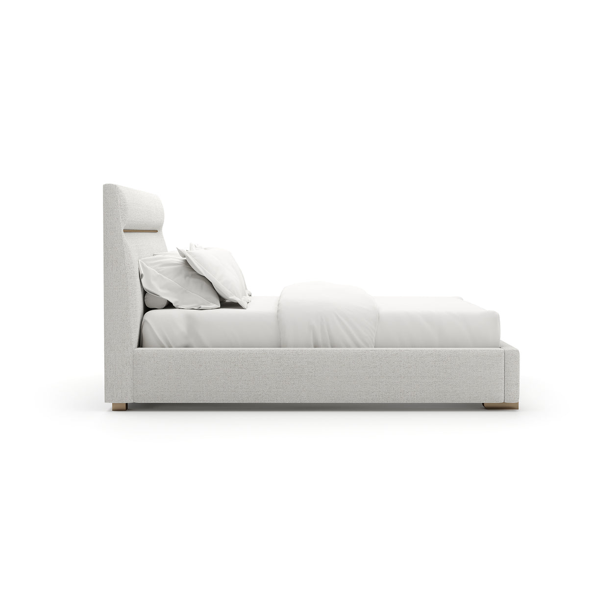 White Woven Queen Bed | Caracole Counter Balance