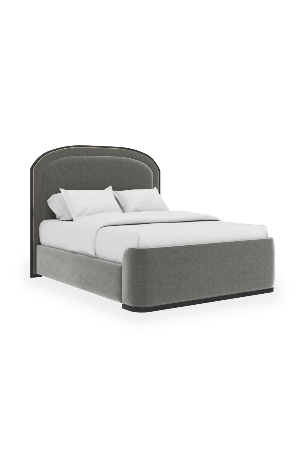 Gray Upholstered Queen Bed | Caracole Wanderlust | Caracole.eu.com