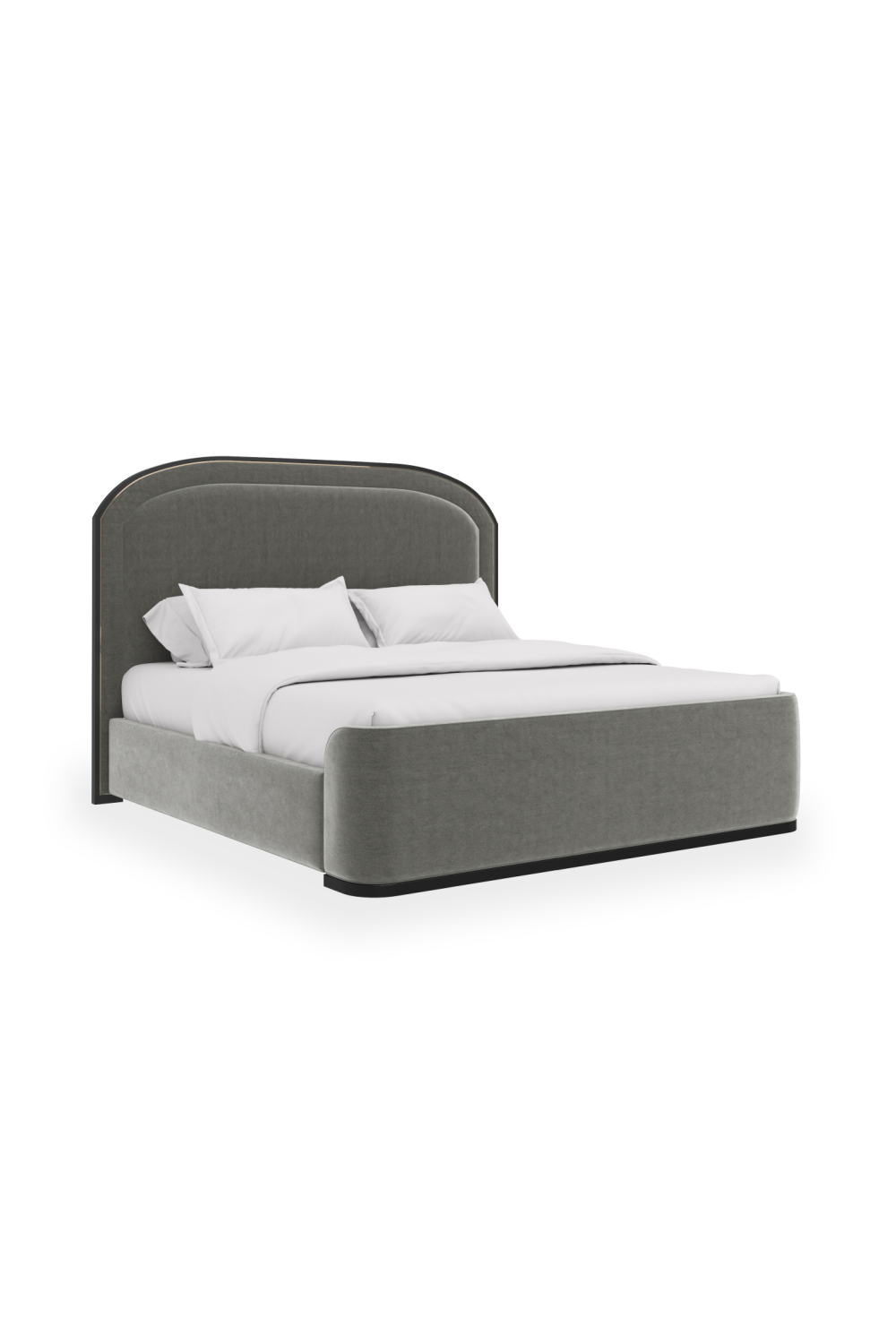 Gray Upholstered King Bed | Caracole Wanderlust | Caracole.eu.com