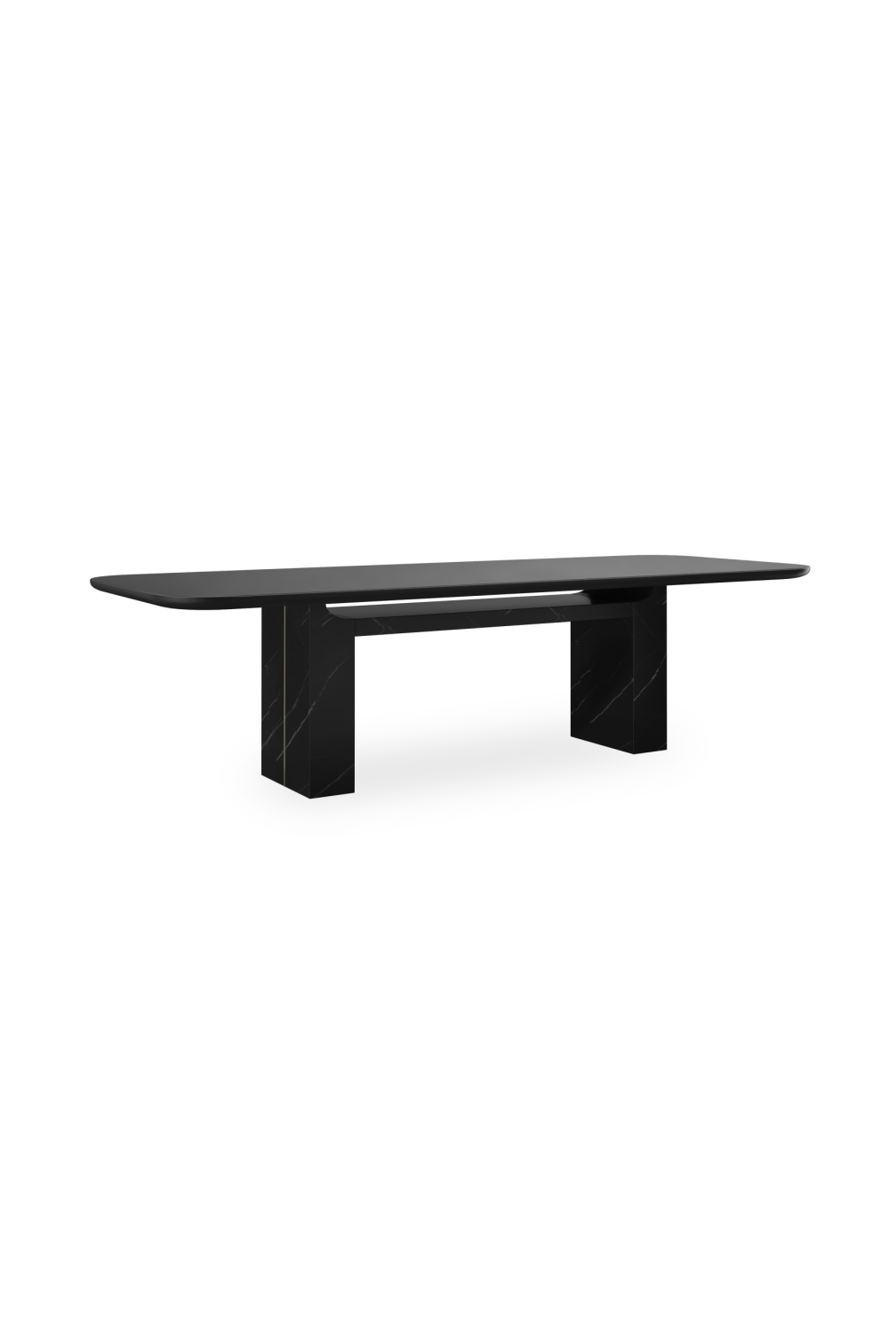 Black Rectangular Dining Table | Caracole Overlap | Caracole.eu.com