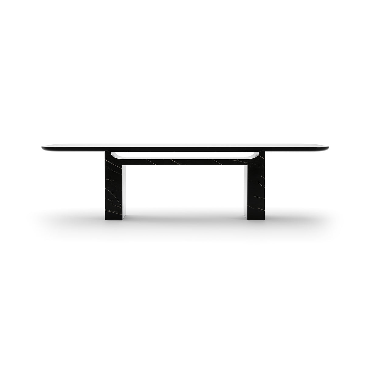 Black Rectangular Dining Table | Caracole Overlap