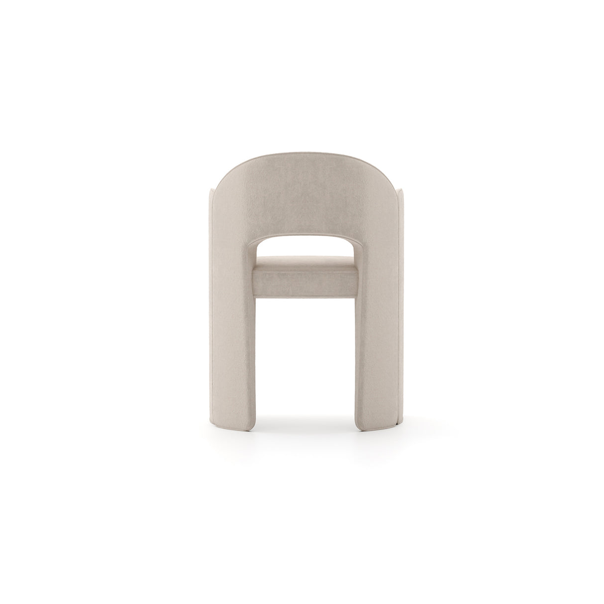 White Velvet Dining Armchair | Caracole Overlap