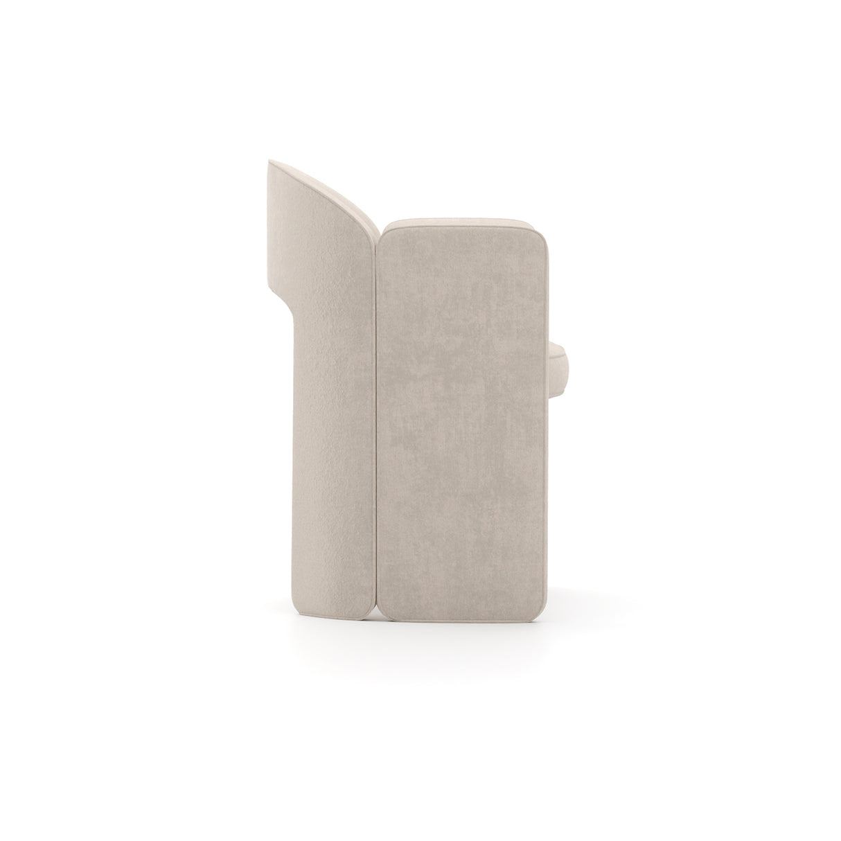 White Velvet Dining Armchair | Caracole Overlap