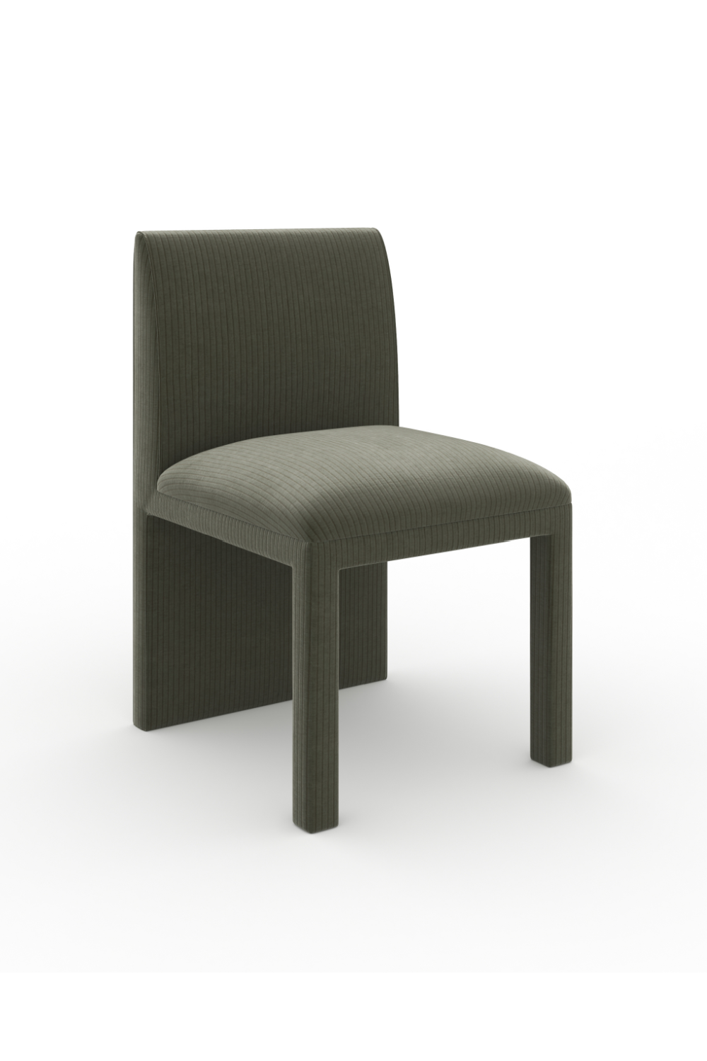 Ribbed Velvet Dining Chair | Caracole Pinstripe | Caracole.eu.com