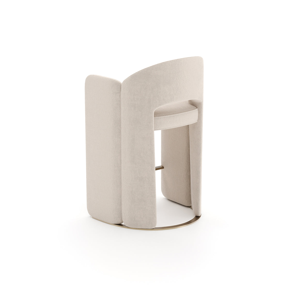 White Velvet Counter Stool | Caracole Overlap