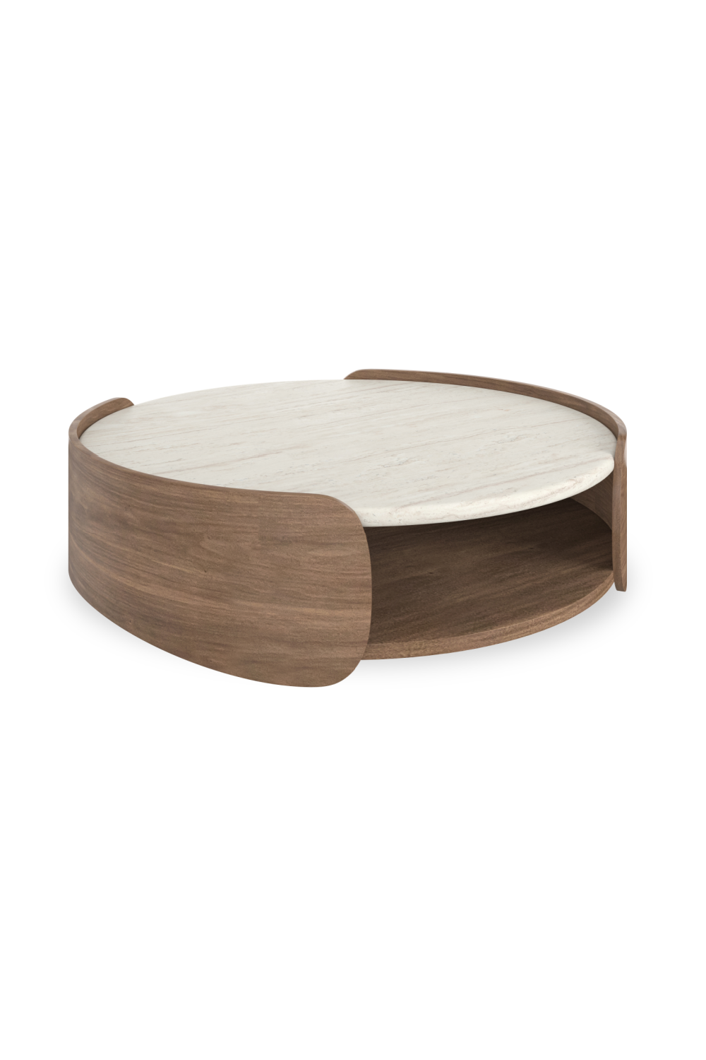 Wood Shelf Open Coffee Table | Caracole Fleur | Caracole.eu.com