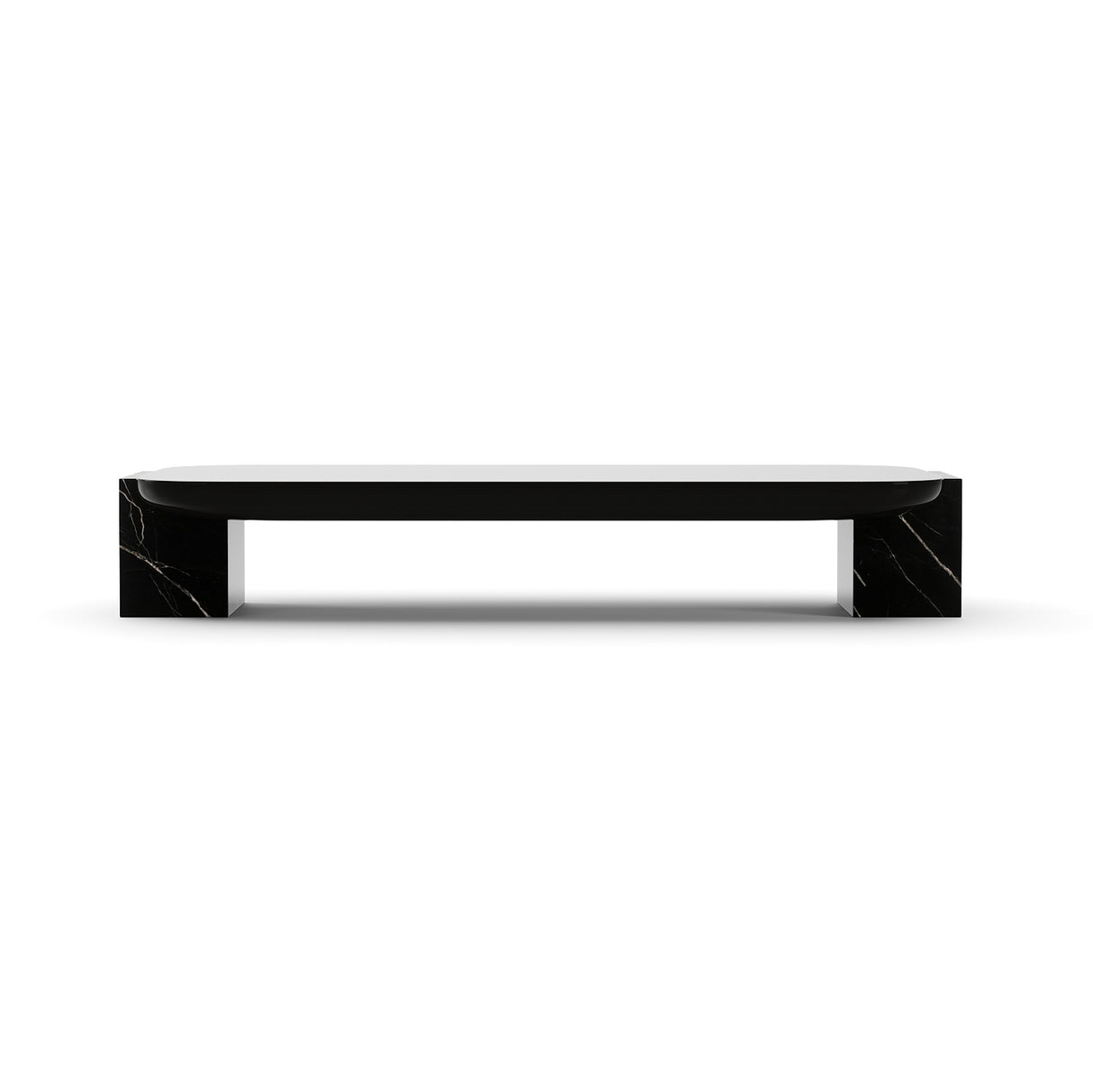 Black Rectangular Coffee Table | Caracole Overlap