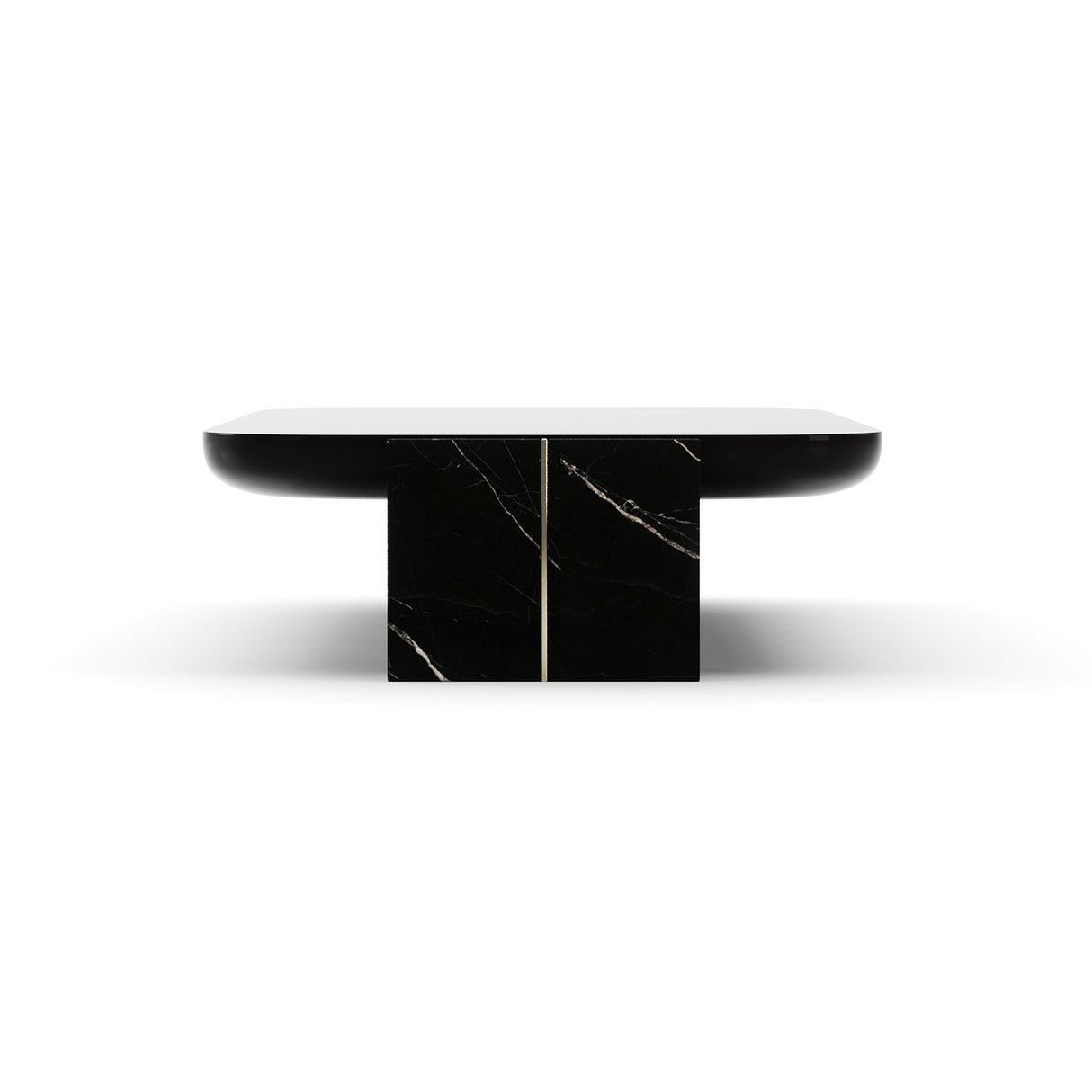 Black Rectangular Coffee Table | Caracole Overlap