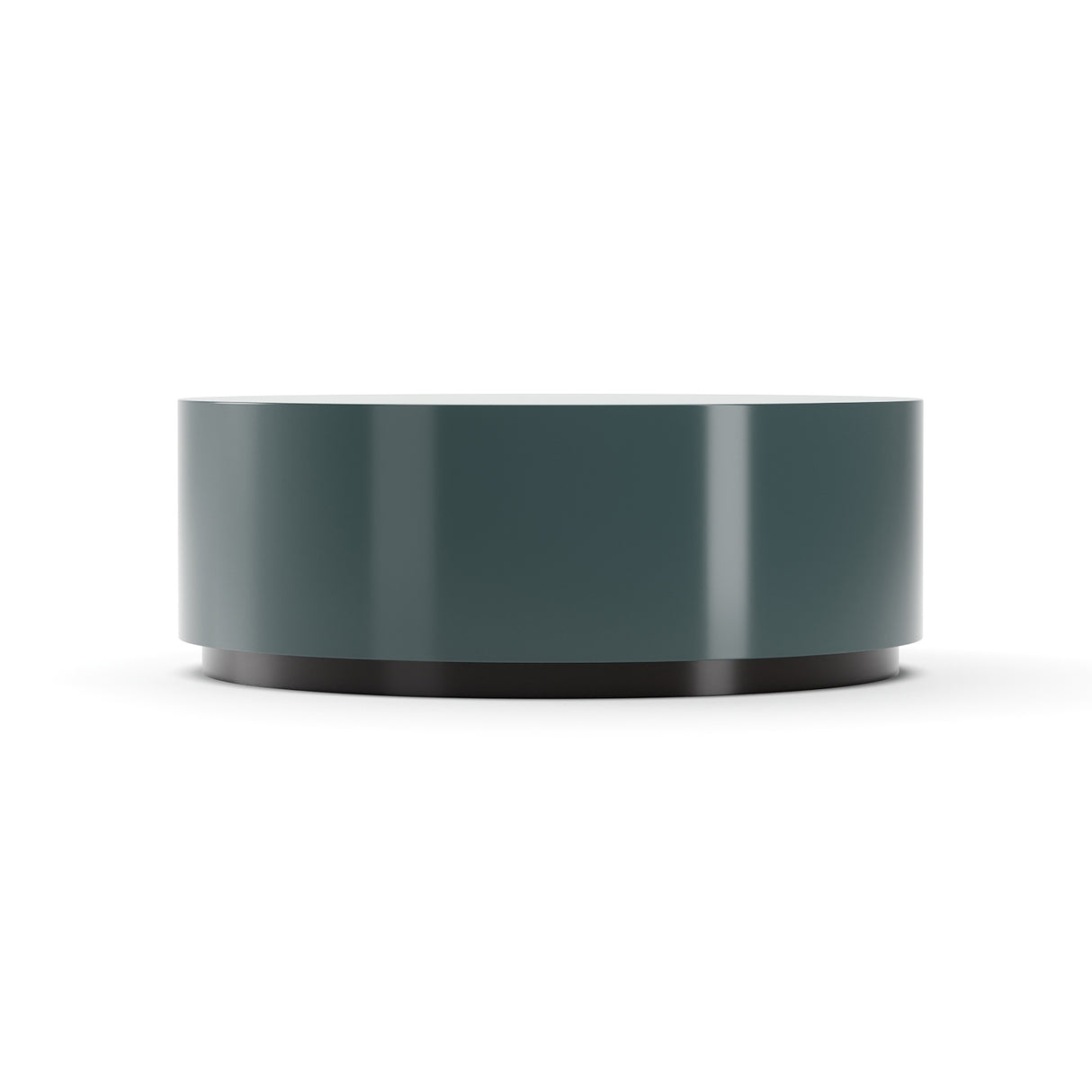Round Black Coffee Table | Caracole Couture