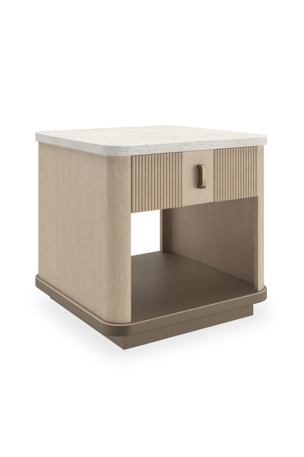 2-Drawer Oak End Table | Caracole Rhythm | Caracole.eu.com