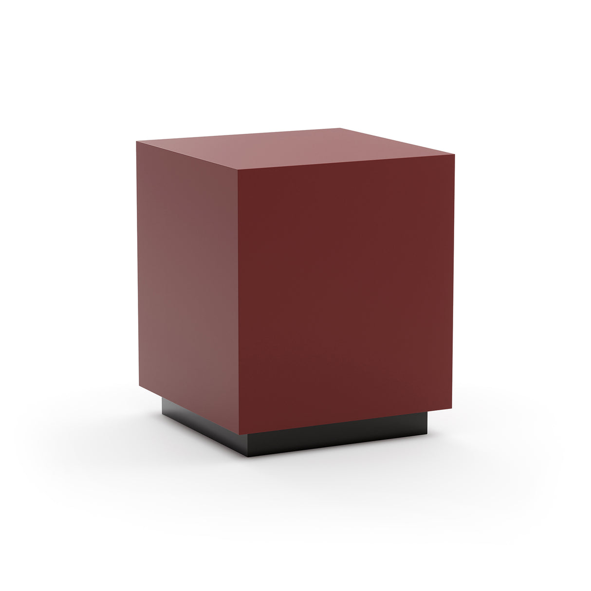 Red Gloss Square End Table | Caracole Couture